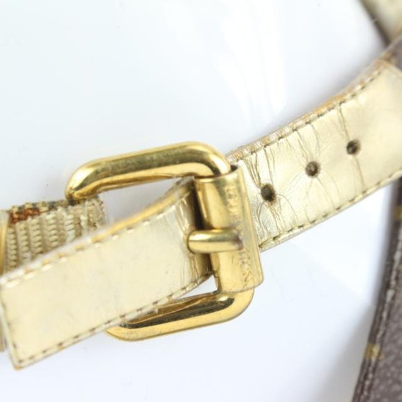 Louis Vuitton Size 36 Gold Leatherx Monogram Be Happy Flat Gladiator Sandals1224 - Picture 9 of 12